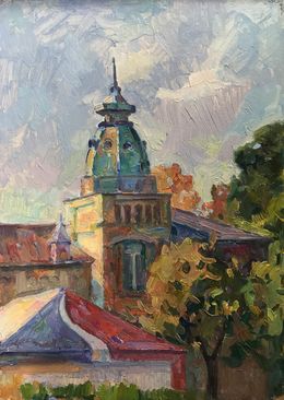 Gemälde, City church, Peter Tovpev
