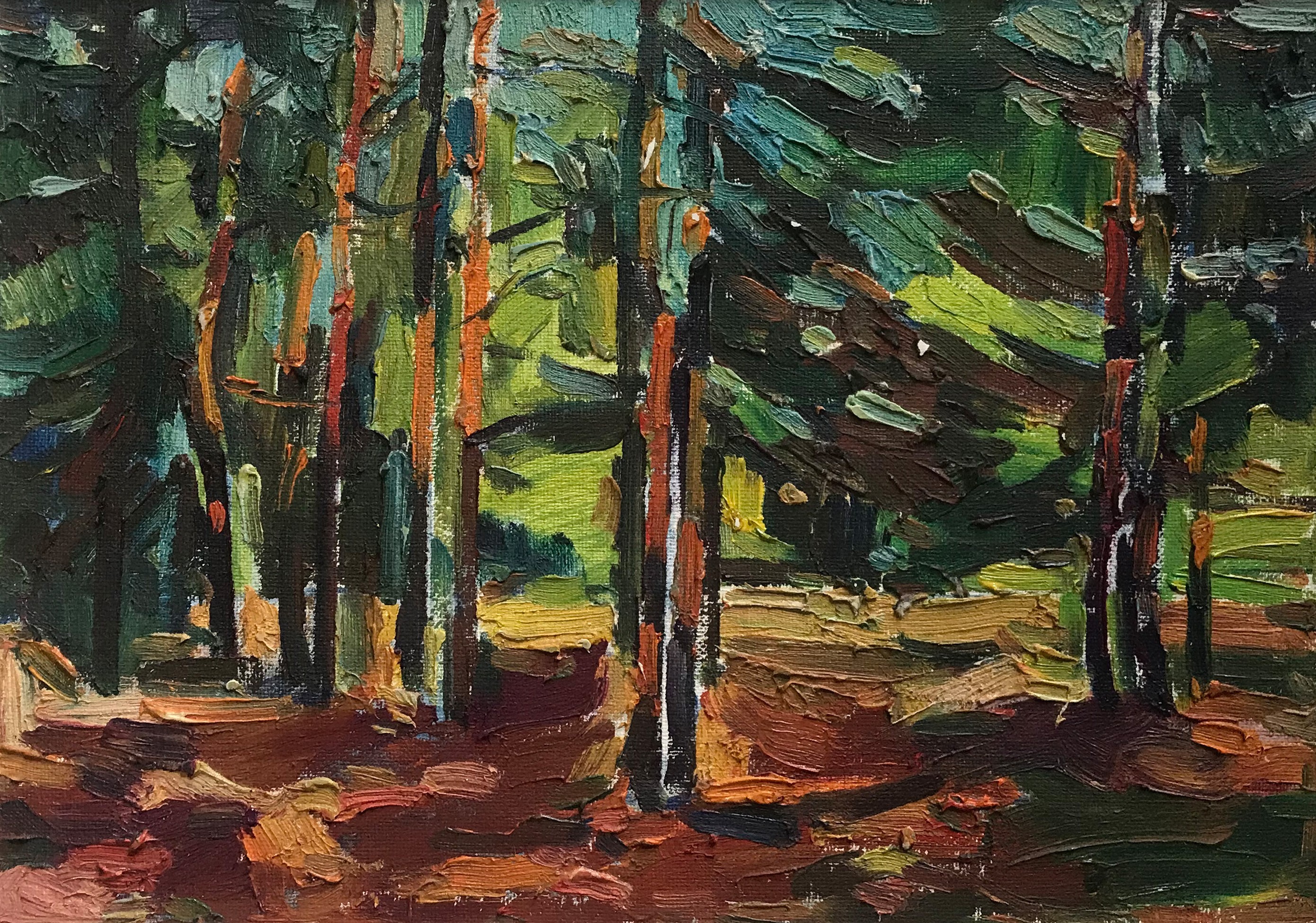 Peter Tovpev, Evening in the forest Peter Tovpev, Evening in the forest