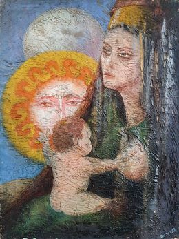 Gemälde, Motherhood, Rakhmet Redzhepov (Ramzi)