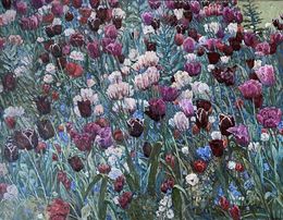 Painting, Twilight tulips, Nadezda Stupina
