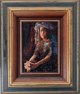 Gemälde, Self-Portrait in a Turban, Rakhmet Redzhepov (Ramzi)