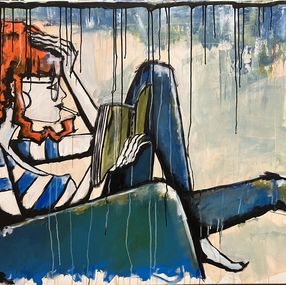 Painting, Assise en lecture, Lydi