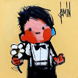 Gemälde, Une petite fleur, David Jamin