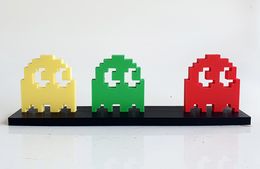 Sculpture, Pacman Fantoms invader, PyB