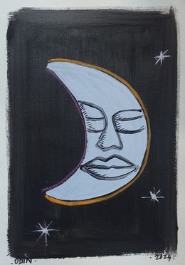 Peinture, Moon light, Odin Pigelet