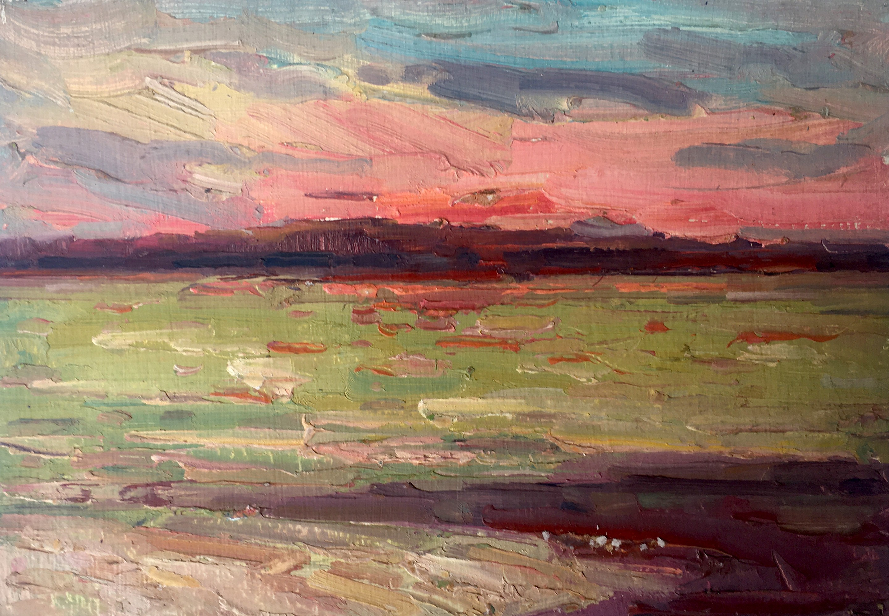 Peter Tovpev, Sunset on the sea Peter Tovpev, Sunset on the sea