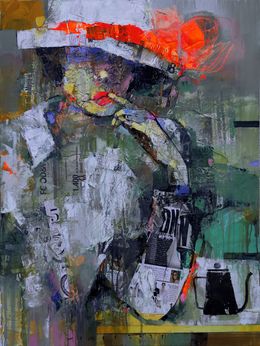 Gemälde, Coffee break, Victor Sheleg