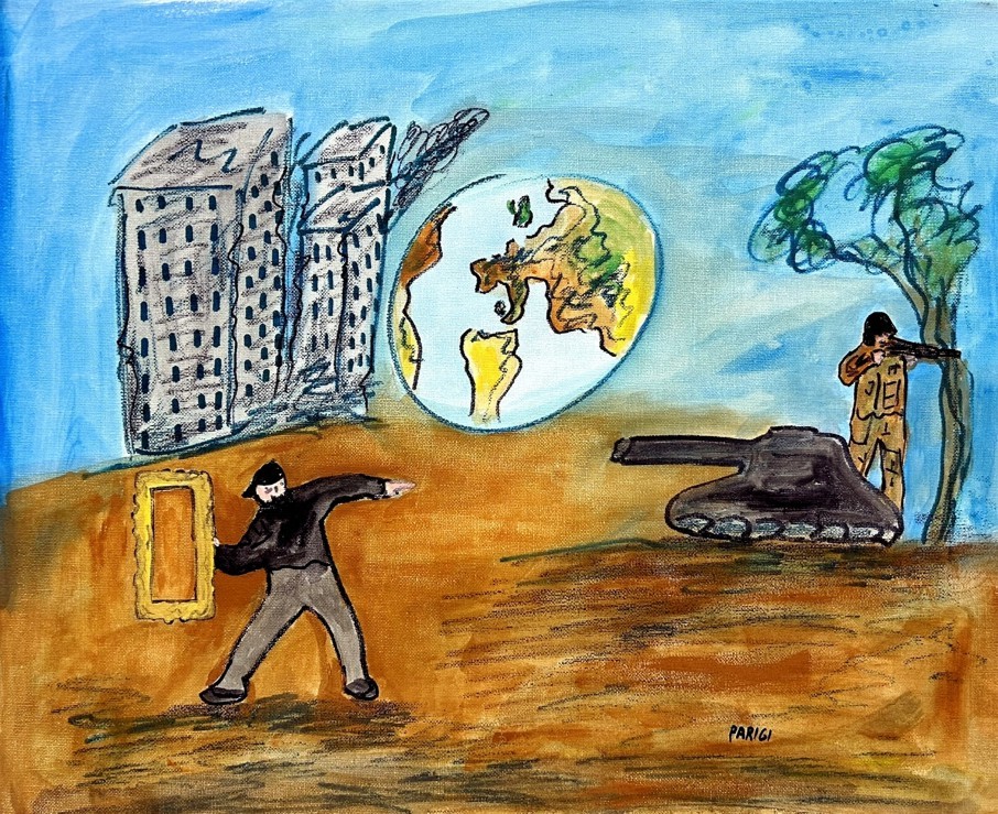 Claudio Parigi, L'artista difende il mondo come può Claudio Parigi, L'artista difende il mondo come può