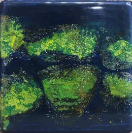Painting, Mousse Végétale 3 - Série paysage de forêt, Géraldine Besnard