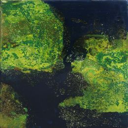 Painting, Mousse Végétale 2 - Série paysage de forêt, Géraldine Besnard