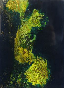 Painting, Mousse Végétale 4 - Série paysage de forêt, Géraldine Besnard