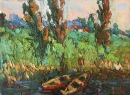 Gemälde, Backwater, Oksana Ivanyuk
