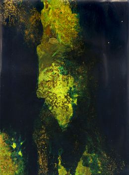 Painting, Mousse Végétale 6 - Série paysage de forêt, Géraldine Besnard