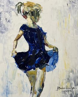Painting, The Blue Dancer, Vahe Bagumyan
