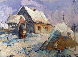 Gemälde, In the courtyard, Oksana Ivanyuk