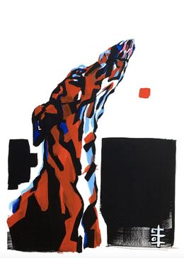 Gemälde, Heart of a dog, Lola Jamin