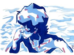 Gemälde, Forever blue, Lola Jamin