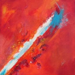 Peinture, Voile hissée en écarlate, Conie Senac