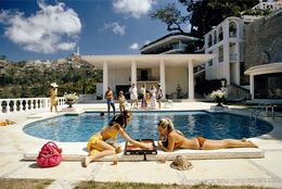 Photography, Poolside Backgammon, Slim Aarons