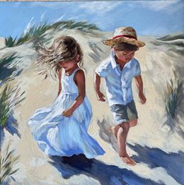 Painting, Dune Race, Anna Reznikova
