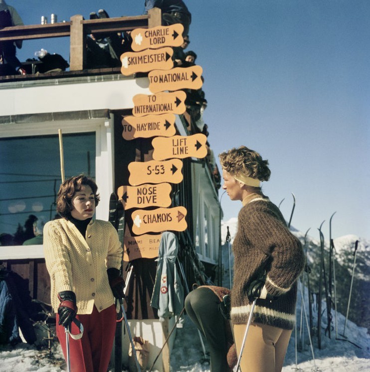 Slim Aarons, Skiing In Stowe Slim Aarons, Skiing In Stowe