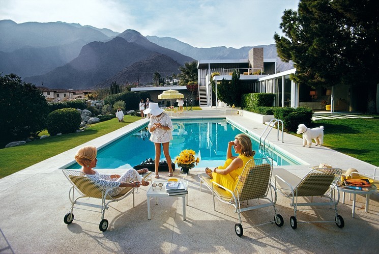 Slim Aarons, Poolside Poodle Slim Aarons, Poolside Poodle