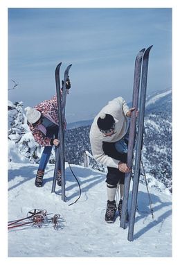 Photography, On The Slopes Of Sugarbush - Slim Aarons Limited Edition Estate Stamped Print, Slim Aarons