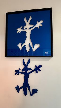 Gemälde, Coyote Electric Blue, Auguste