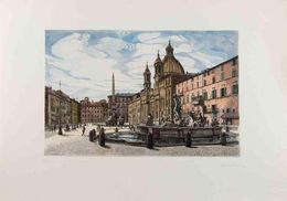 Drucke, Navona Square, Giuseppe Malandrino