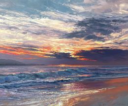 Gemälde, Evening at the Beach, Nick Vivian