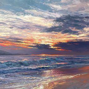 Painting, Evening at the Beach, Nick Vivian