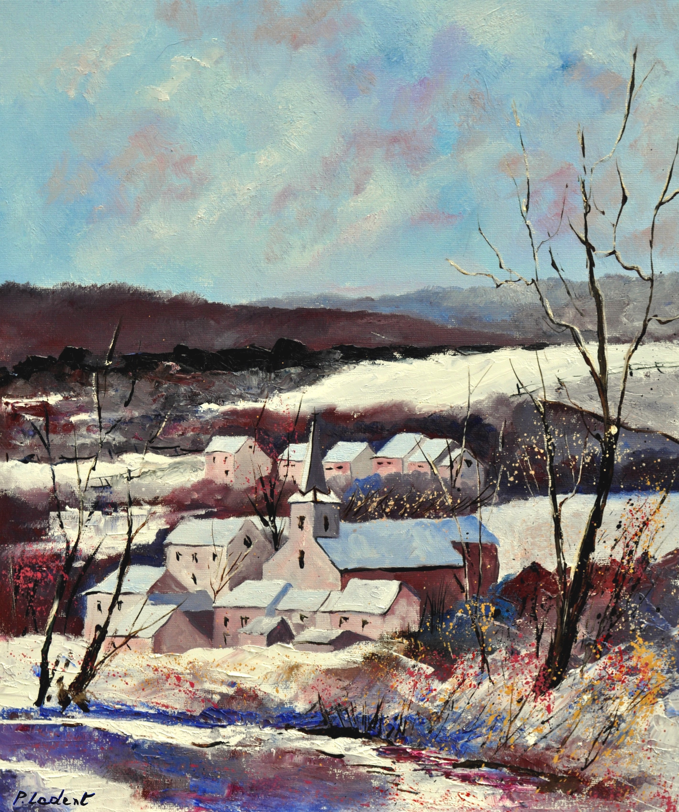 Pol Ledent, Winter in my countryside Pol Ledent, Winter in my countryside