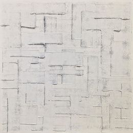 Gemälde, Monochrome Blanc, Sandrine Hartmann
