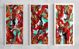 Painting, Dance of the Phoenix's Life - Triptych, Iryna Rets