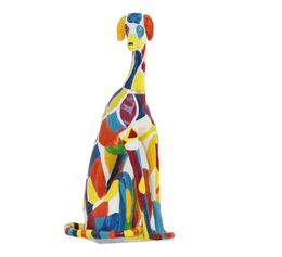 Sculpture, Lévrier Arlequin, Joëlle Darmon