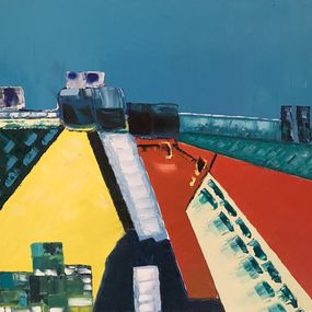 Gemälde, Paysage Abstrait du bout du monde, José Perez Hernandez