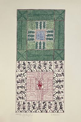 Print, Maison Carrée, Rachid Koraïchi