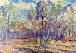 Gemälde, Hot day in the forest, Peter Tovpev