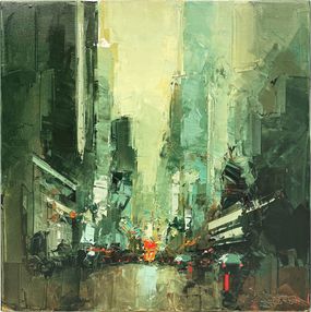 Painting, Midtown Manhattan, Daniel Castan