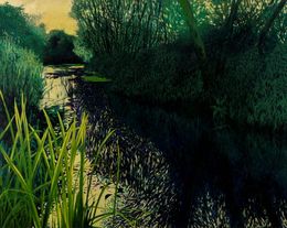 Painting, Longing for the Waters with Impatiens, Riga Forbes