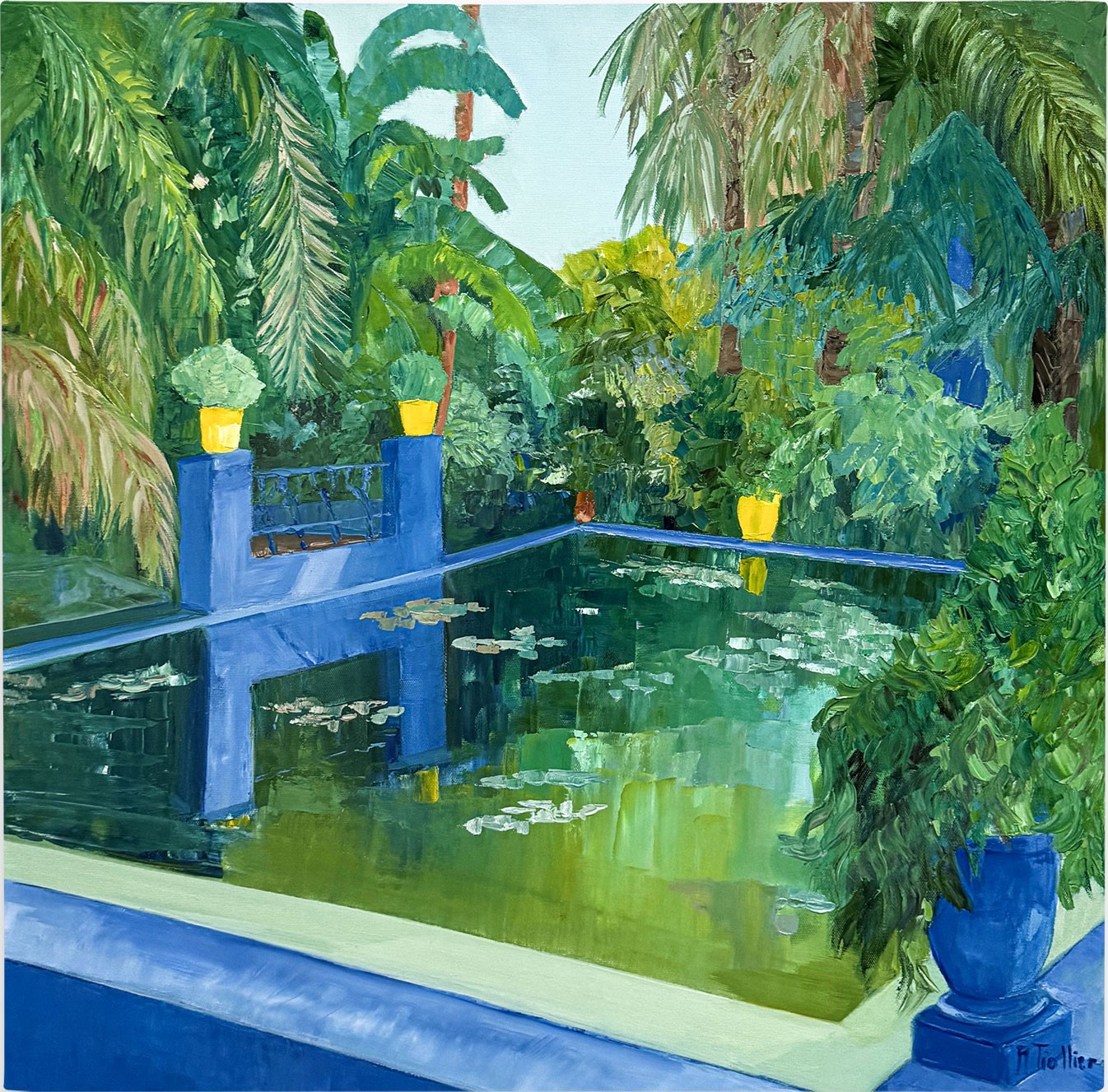 Agnès Tiollier, Bassin Majorelle IV Agnès Tiollier, Bassin Majorelle IV