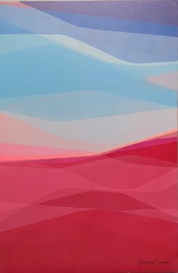 Painting, 2 Lovers become 1, Alexandra Schafer