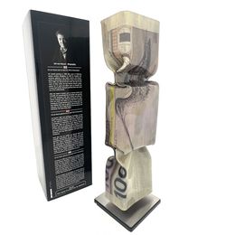 Sculpture, Homage to Snip / Dutch 100 Guilder, Ad Van Hassel