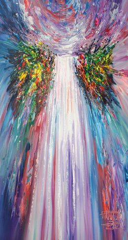 Painting, Mystery Waterfall L 8, Peter Nottrott