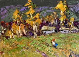 Gemälde, It was raining, Oksana Ivanyuk