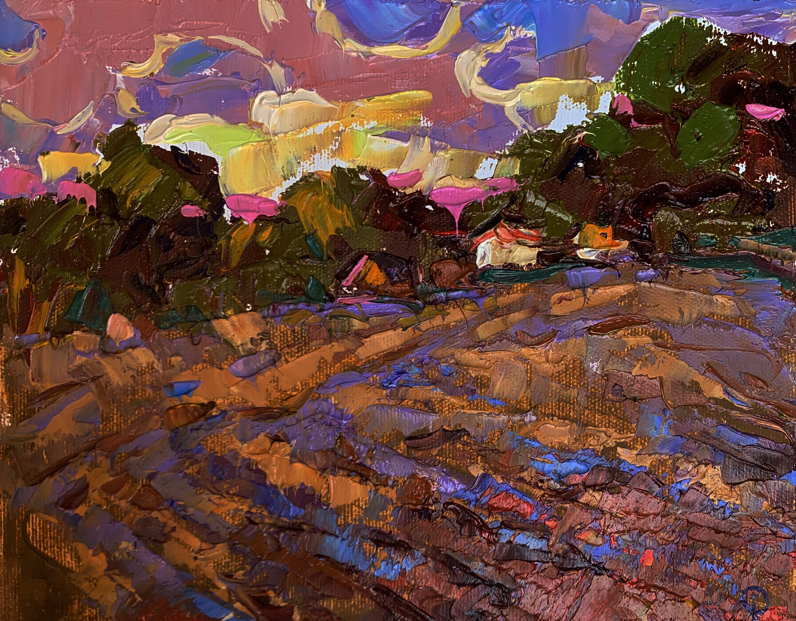 Ivanyuk Oleksiy, Sunset on the edge of the village Ivanyuk Oleksiy, Sunset on the edge of the village