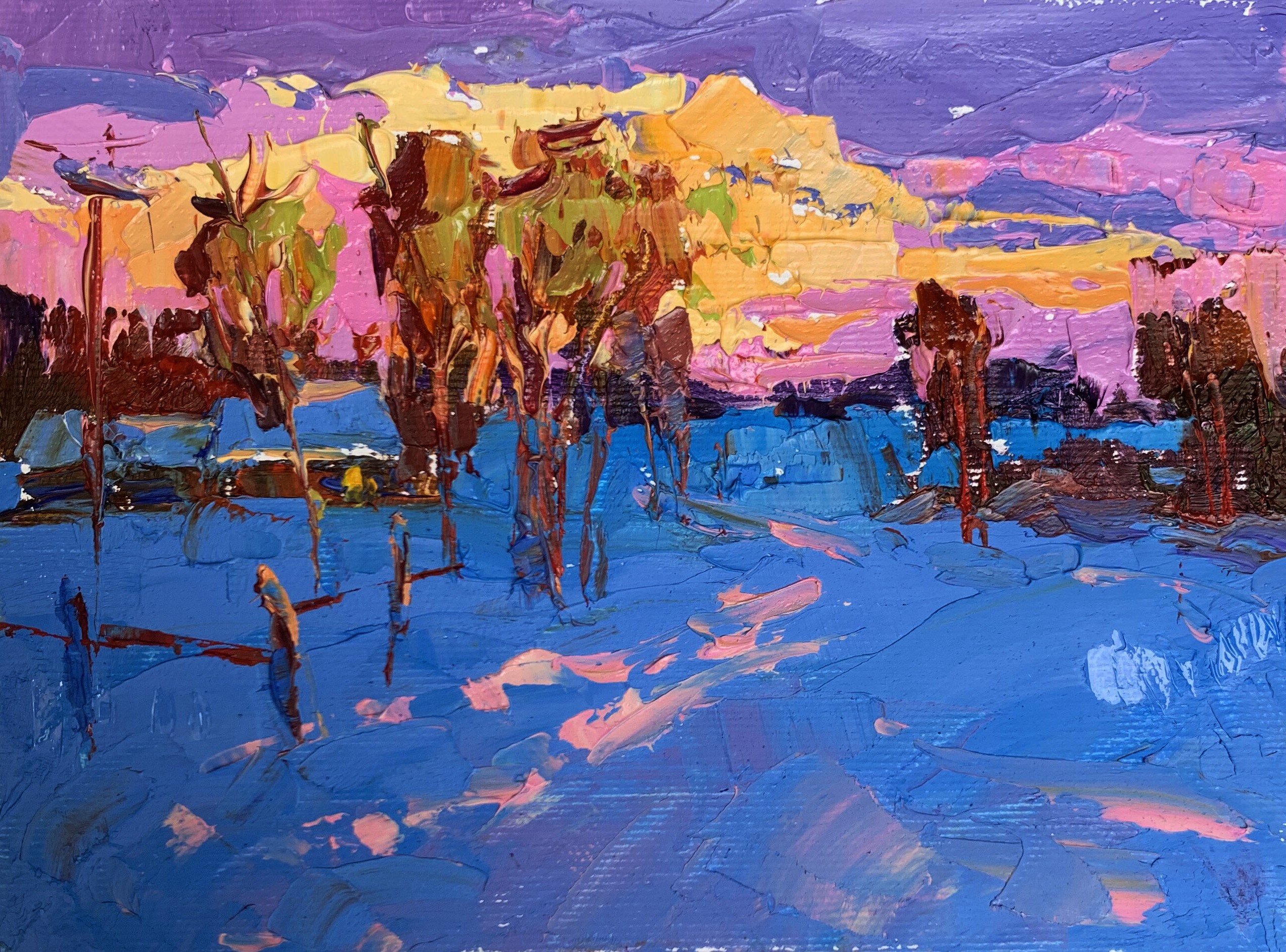 Oksana Ivanyuk, In the evening in the cold Oksana Ivanyuk, In the evening in the cold