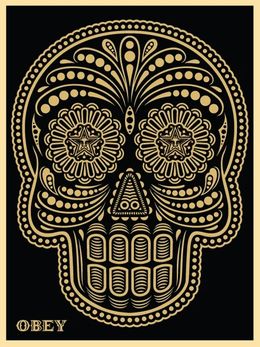 Print, Day of The Dead (collaboration with Ernesto Yerena), Shepard Fairey (Obey)