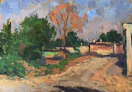 Gemälde, On the outskirts of the city, Peter Tovpev