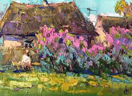 Painting, Blooming garden, Oksana Ivanyuk